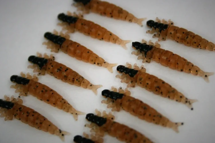 microlarvae chruscik honey and pepper ultralight soft lure przyneta fishchaser.webp